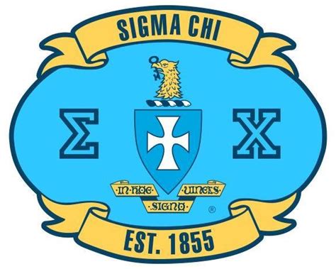 Sigma Chi Banner Crest Shield Decal Sale 695 Greek Gear