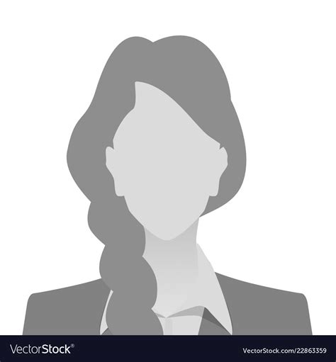 Person Gray Photo Placeholder Woman Royalty Free Vector