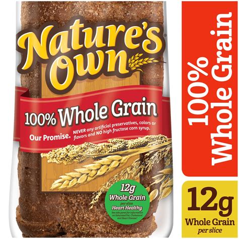 Nature S Own Specialty 100 Whole Wheat Bread Nutrition Facts Besto Blog