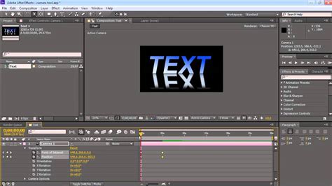 How To Use Adobe After Effects Camera Tool Youtube