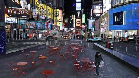 Times Square Empty During Morning Rush Hour In Manhattan Fox News Video