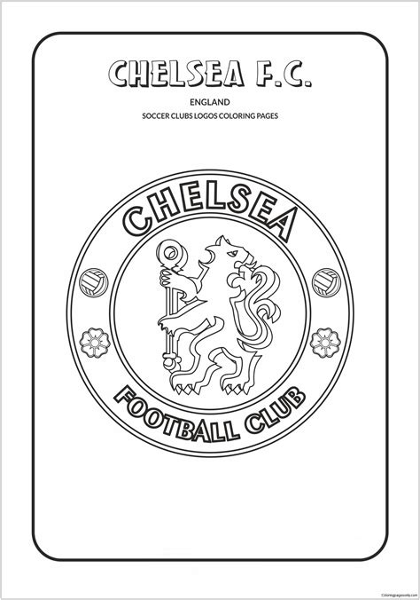 Chelsea have always worn blue shirts, although they initially adopted a lighter shade than the current version the lighter blue was taken from the racing colours of then club president, earl cadogan. Chelsea F.C Coloring Page - Free Coloring Pages Online