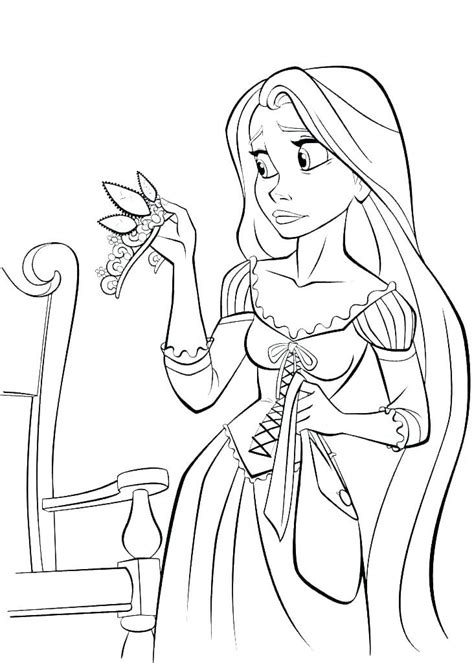 Rapunzel is an old german fairy tale from the 1700's and. Cute Rapunzel Coloring Pages Ideas from Tangled Story ...