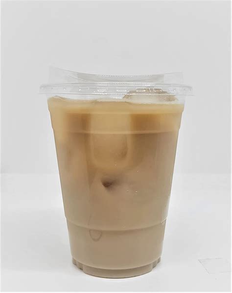 Buy 50 Sets Clear Plastic Cups With Strawless Sip Lids For Iced Coffee