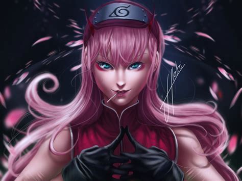 Download Wallpaper 1152x864 Anime Original Pink Hair Art Standard 4