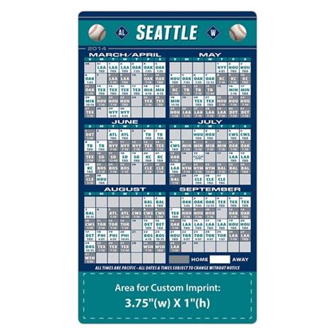 Mariners 2022 Schedule Printable Customize And Print