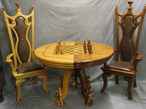 Chess Set Table And Chairs Finewoodworking