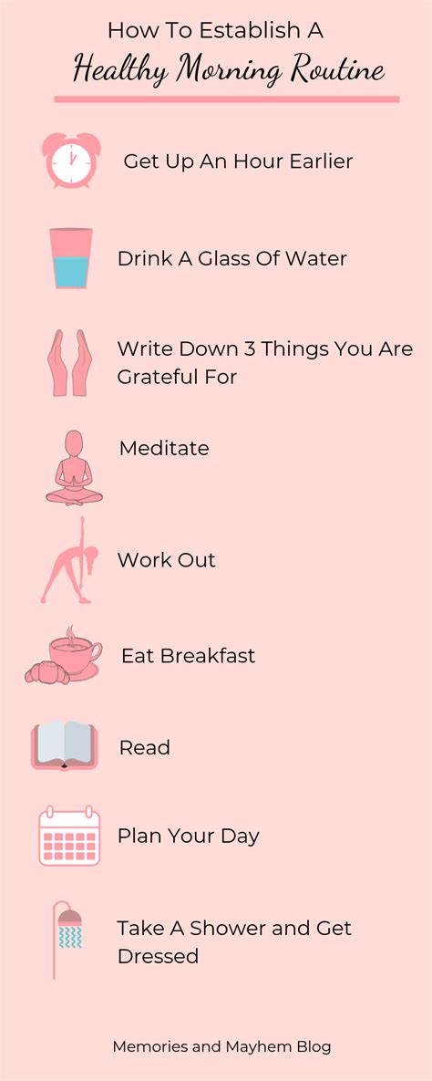 How To Establish A Healthy Morning Routine Healthy Morning Routine