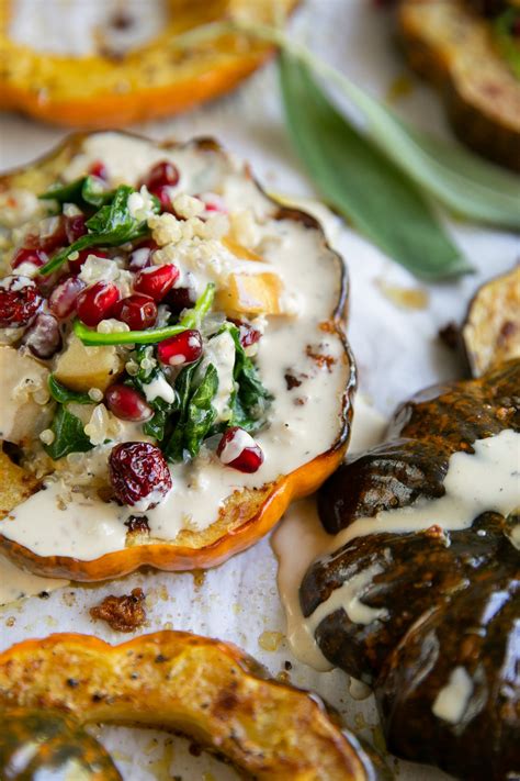 Vegetarian Stuffed Acorn Squash Recipe With Quinoa The Forked Spoon
