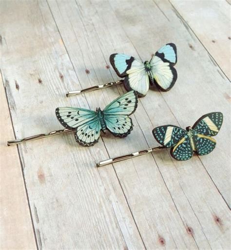 Blue Butterfly Hair Accessory Etsy Butterfly Hair Accessories Blue