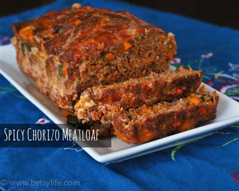 Spicy Chorizo Meatloaf Meat Sauce Recipes Entree Recipes Meatloaf