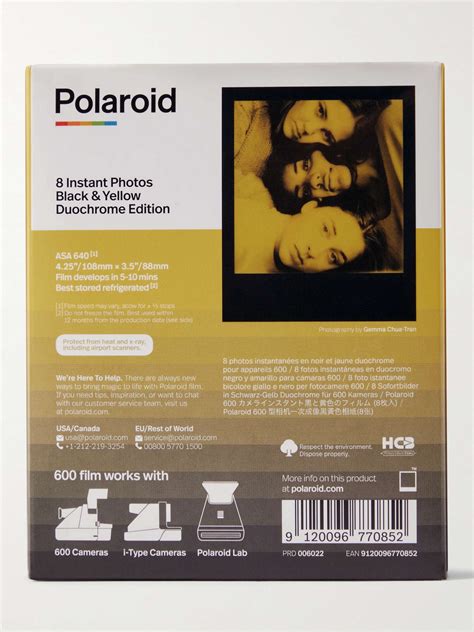 Yellow Duochrome Black And Yellow Instant Film Polaroid Originals Mr
