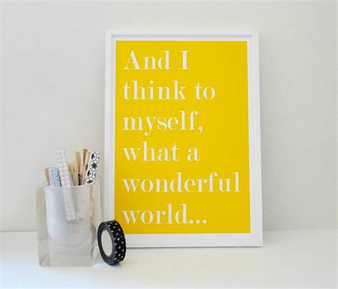What A Wonderful World Art Print By Sacred And Profane Designs