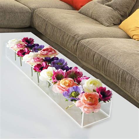 Modern Rectangular Floral Centerpiece For Dining Table