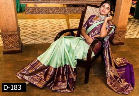 Kanjivaram Silk Saree With Rich Palluthe Charming Etsy