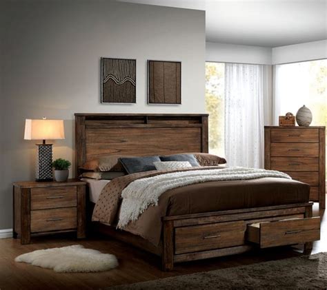 Furniture Of America Nangetti Rustic 2 Piece Queen Bedroom Set Best