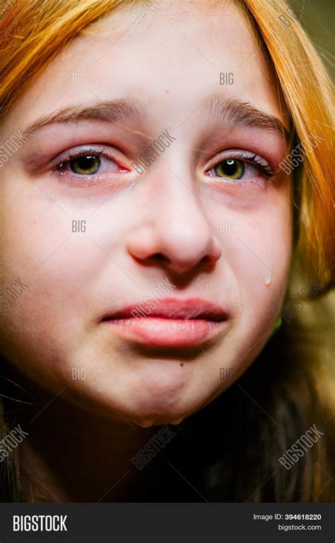 Little Sad Girl After Image And Photo Free Trial Bigstock