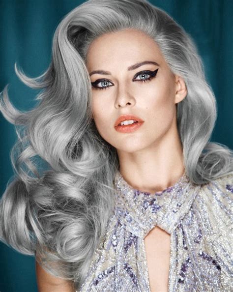 Top 20 Inspiring Grey Hair Styles For Women 2018 Fashionre