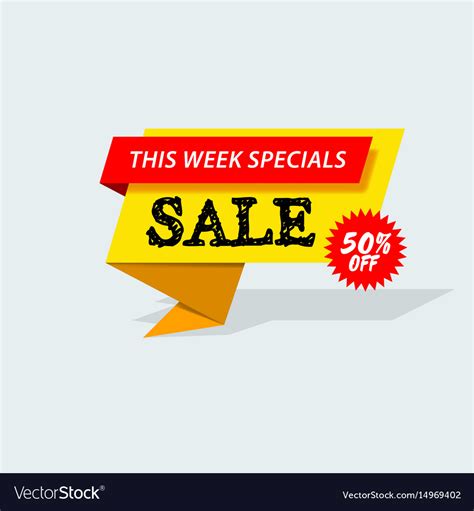 Sale Promo Banner Advertising Announcement Vector Image