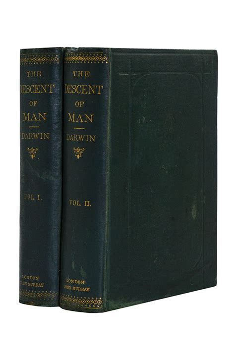 The Descent Of Man And Selection In Relation To Sex By Darwin Charles 1871 Shapero Rare