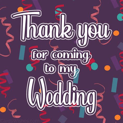 30 Thank You Messages For Coming To My Wedding