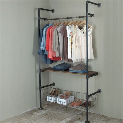 Garment Racks Made With Pipe And Fittings Give An