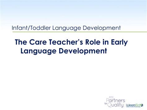 English The Program For Infanttoddler Care