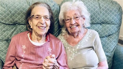 Friends Delight At Moving Into Care Home Together Bbc News