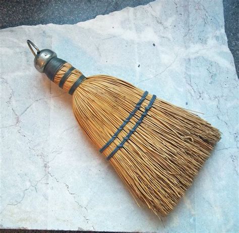 Vintage Small Straw Whisk Broom Wire Wrapped Etsy Broom Whisk