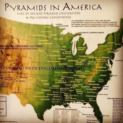 Pyramids In Usa Map Map Vector