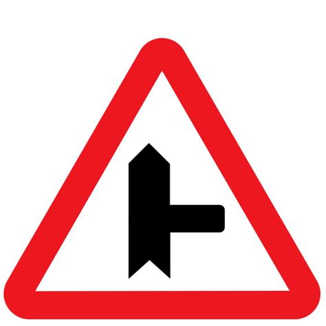 Approach To Intersection Side Road Traffic Signs Traffic Letters
