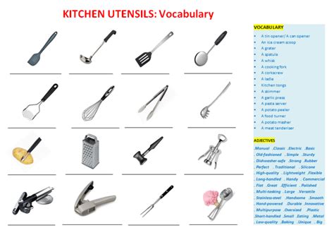 P.ates and dish. will find plates and dishes.) also look at the related clues for crossword clues with similar answers to kitchen utensils Kitchen Utensils Crossword Activity 1 Answers - Wow Blog