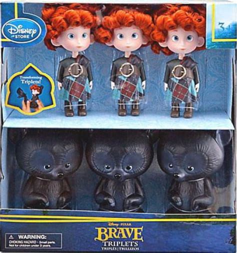 Disney Pixar Brave Triplets And Bears Exclusive Doll Set