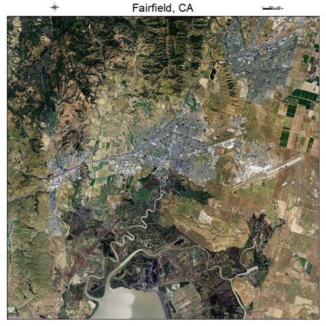 Aerial Photography Map Of Fairfield Ca California