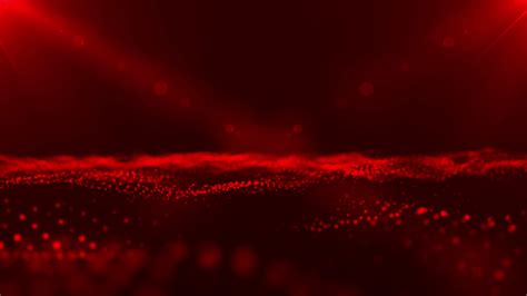 Red Particle Wave Form Futuristic Neon Graphic Background Science