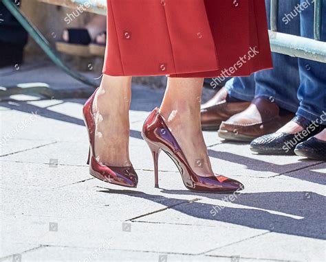 Queen Letizia Shoe Detail Editorial Stock Photo Stock Image