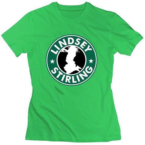 Women Lindsey Stirling Custom O Neck Cotton Green Shirts X Small