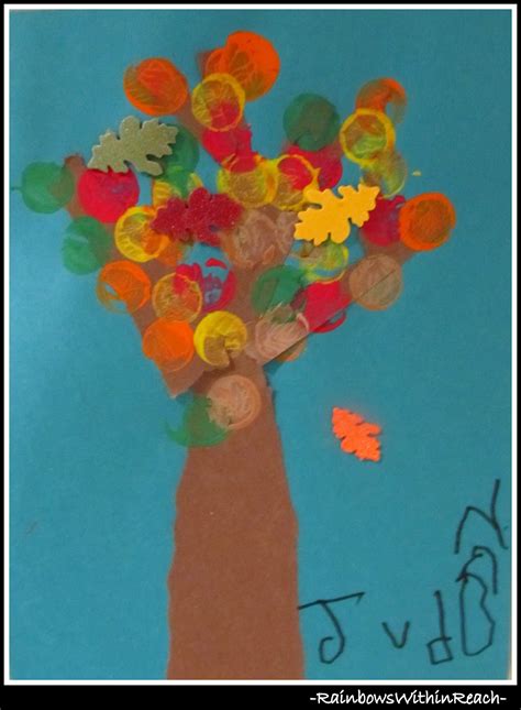 Fall Leaf Art Project In Preschool ~ Drseussprojects