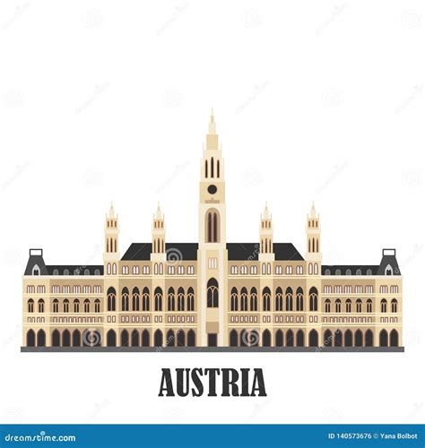 Vienna Austria Vector Map 89894714