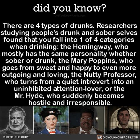 There Are 4 Types Of Drunks Researchers Studying Did You Know