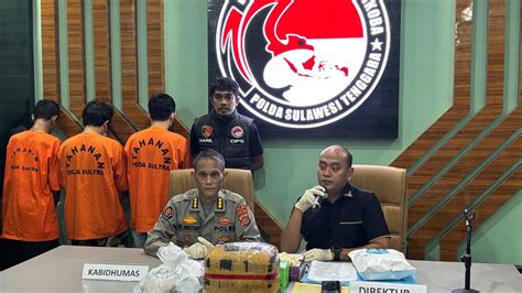 Dit Resnarkoba Polda Sultra Amankan Kg Shabu Dan Kg Ganja Tiga