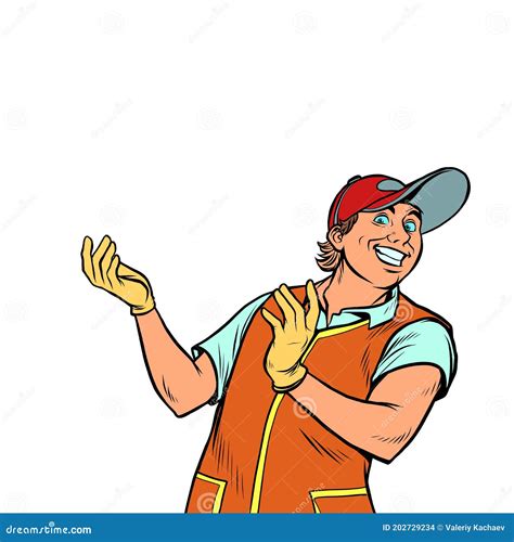 Cartoon Character Pizza Delivery Guy Cartoon People Vector Illustration Express Food Delivery