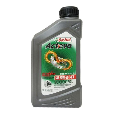 Aceite Para Motos Castrol Actevo De 4 Tiempos 20W50 De 946 Ml Walmart