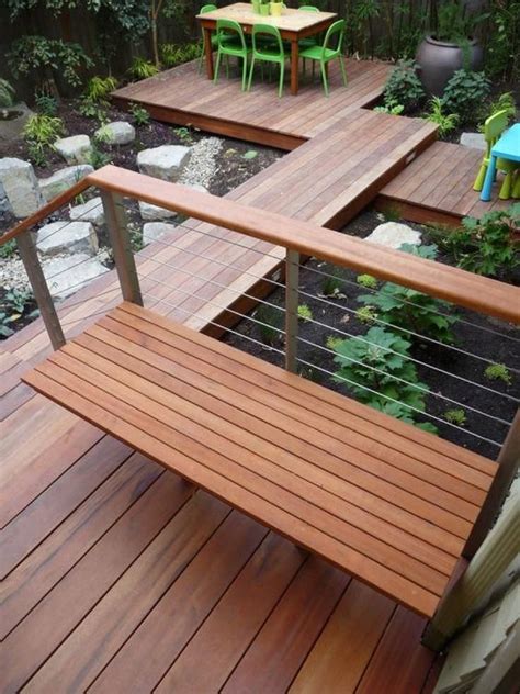 Wood Deck Railing Railing Design Patio Design Cable Railing Decking