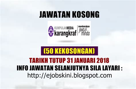 Maybe you would like to learn more about one of these? Jawatan Kosong Kumpulan Media Karangkraf - 31 Januari 2018