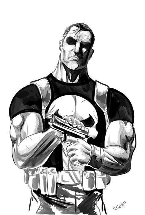 Learn To Draw Comics Punisher Artwork Punisher Art Punisher Marvel
