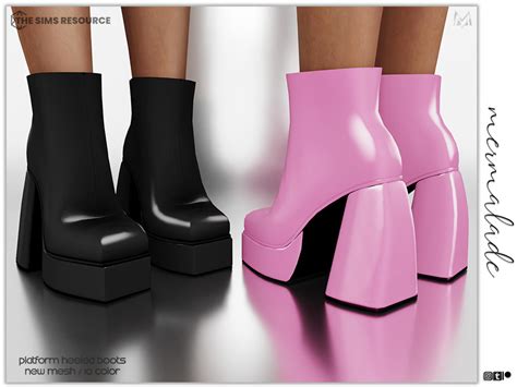 The Sims Resource Platform Heeled Boots S45