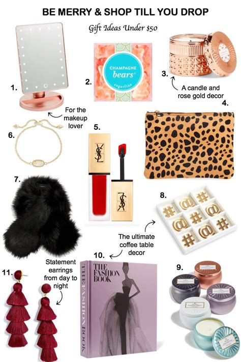 Gifts for female friends under $50. Holiday Gift Guide: Gift Ideas Under $50 | The Brunette ...