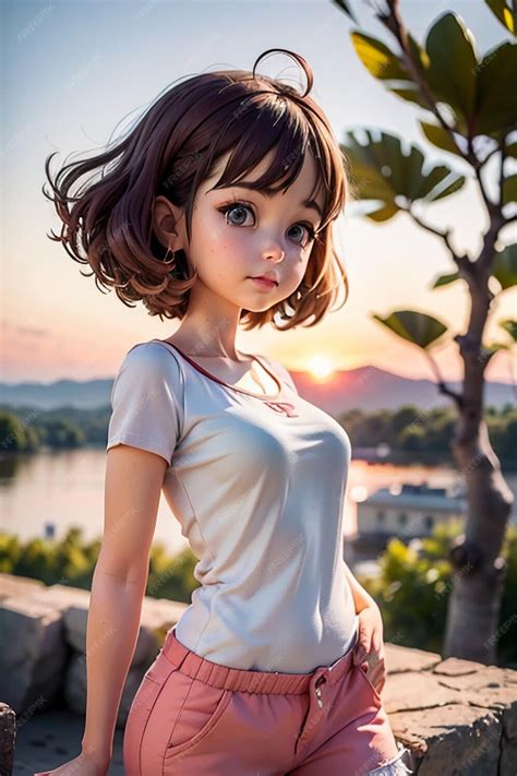 Premium Photo Anime Cute Kawaii Girl Character Image Wallpaper