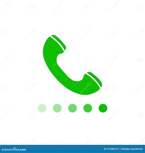 Phone Green Icon In Trendy Flat Style Isolated On White Background